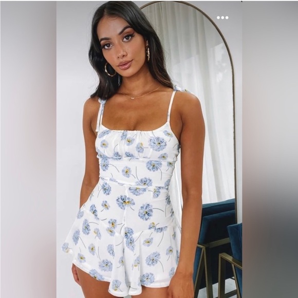 Beginning Boutique Floral Romper - Picture 1 of 4